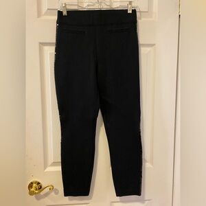 SPANX Black Stretch Tuxedo Dress Pants
